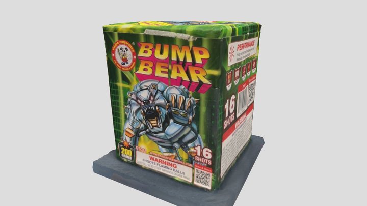 Bump Bear Firework 3D Model