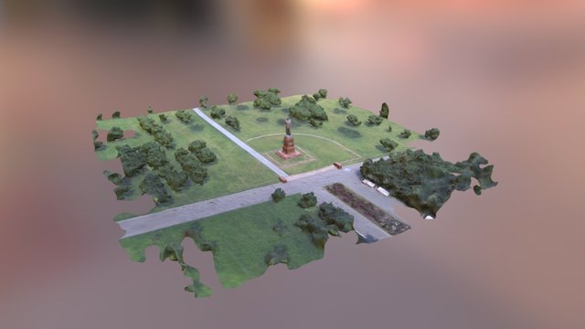 Michurin monument 3D Model