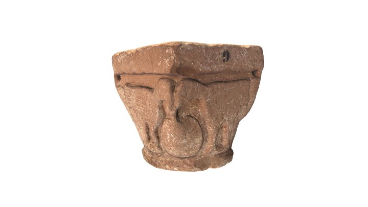 Capitell romànic 3D Model