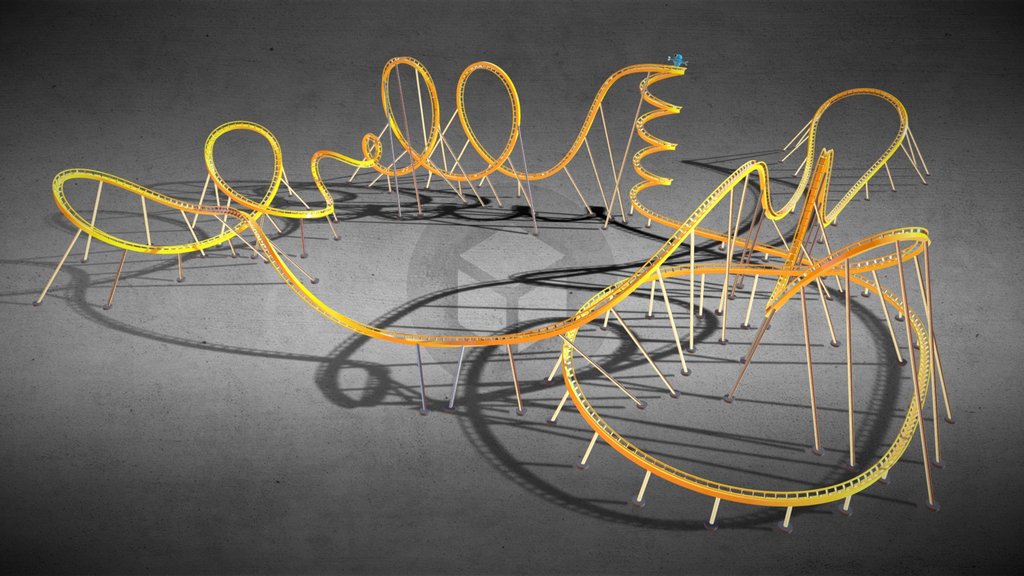 Bot riding a roller coaster