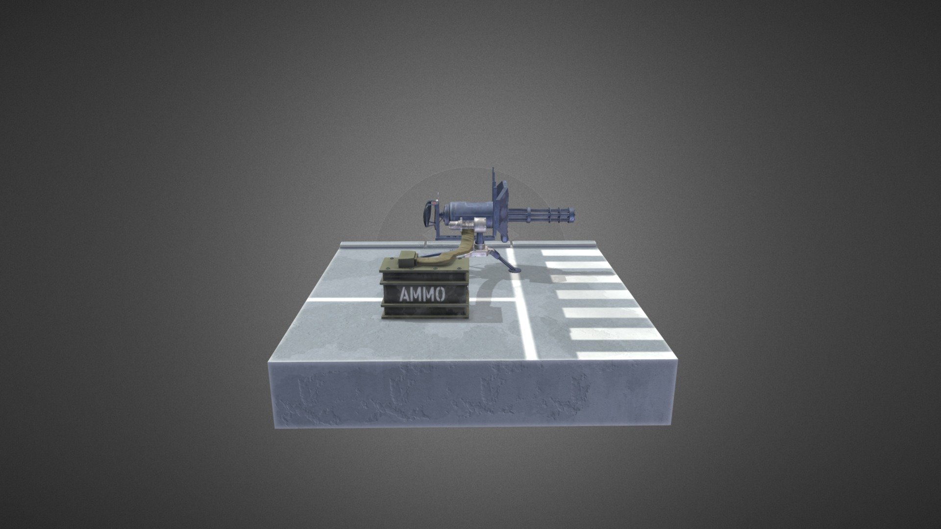 Slightly Stylized Minigun