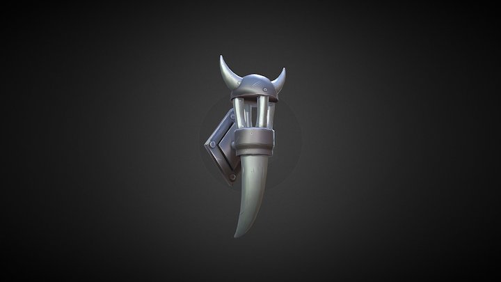 Wall Torch (STYLIZED TORCHES) 3D Model