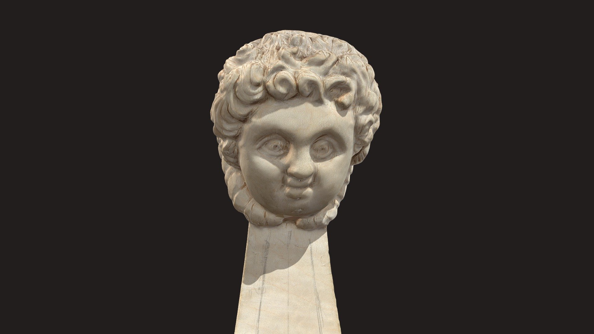 Carved Viol Head
