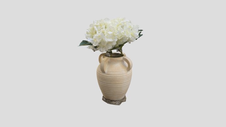 Ceramic Vase with Flowers