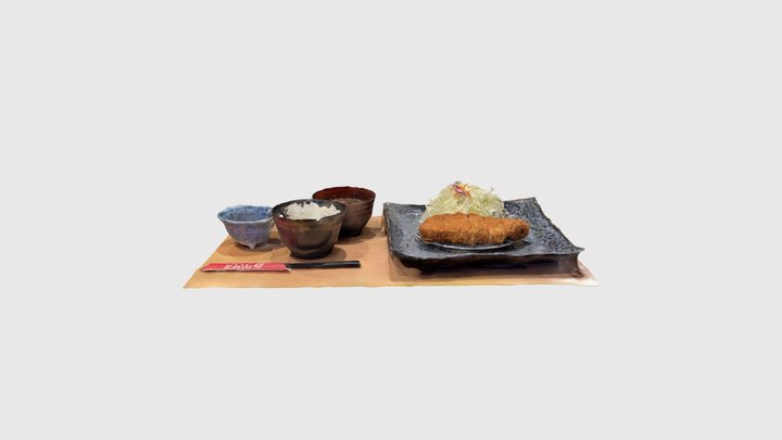 とんかつ とお山 (浅草) 3D Model