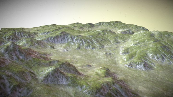 Landscape Mountain Range 102728 3D Model