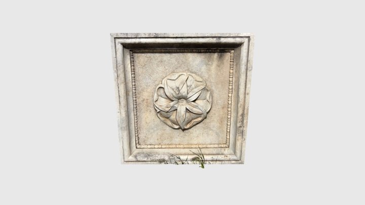Wall panel as an Ancient architectural element 3D Model