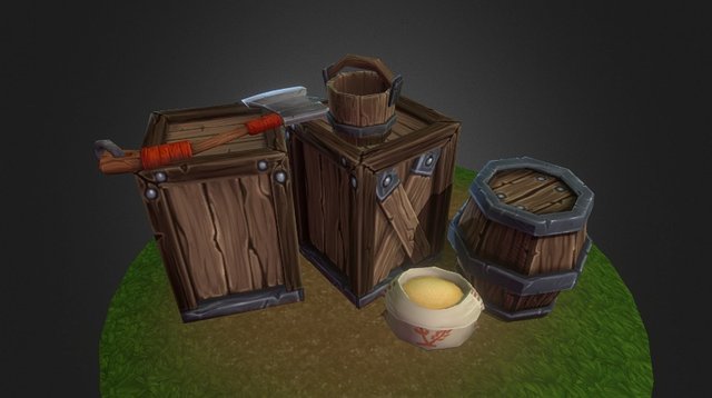 Lonely Hunter's Abobe Props 3D Model