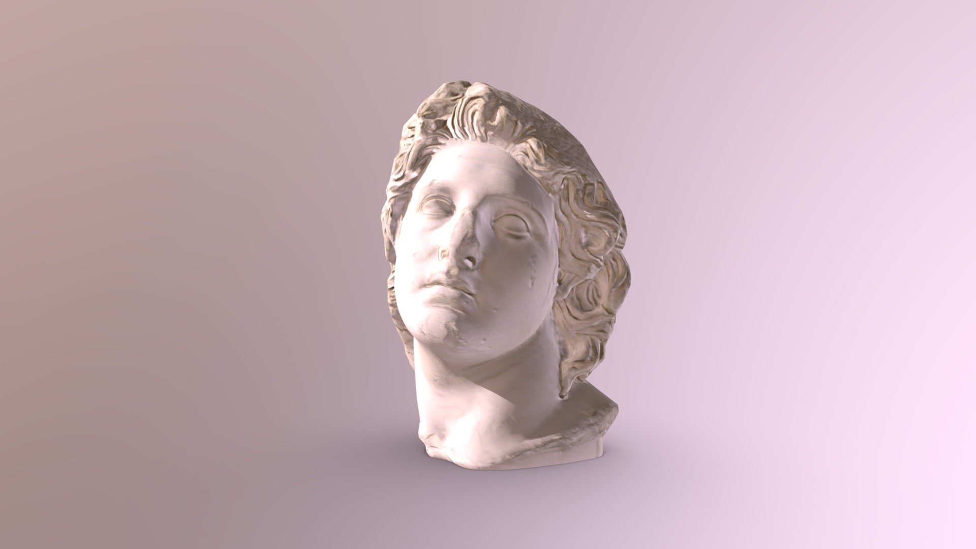 greek god helios bust replica
