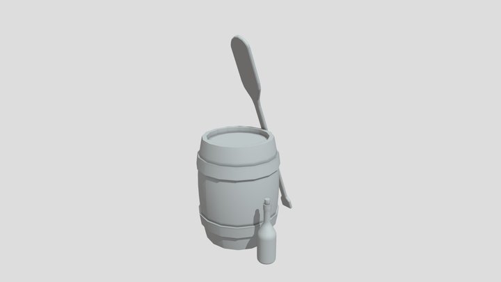 By The Ocean - 3 simple props 3D Model