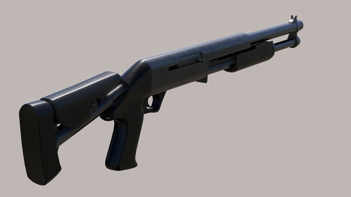 sx810 Shotgun 3D Model