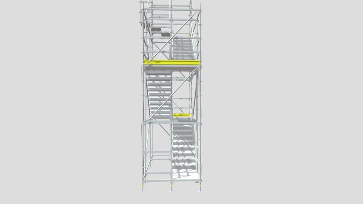 Scaffold Stair Access 3D Model