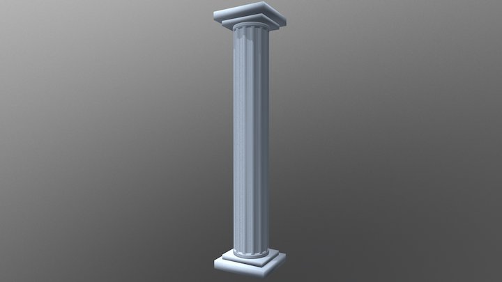 Greek like pillar 3D Model