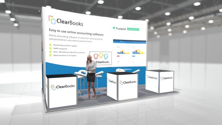 Clearbooks | Accountex, ExCeL | 05/2022 3D Model