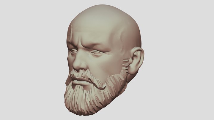голова - Валун 3D Model