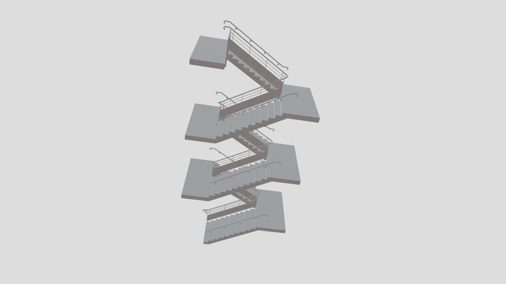 Assemblage Escalier 3D Model