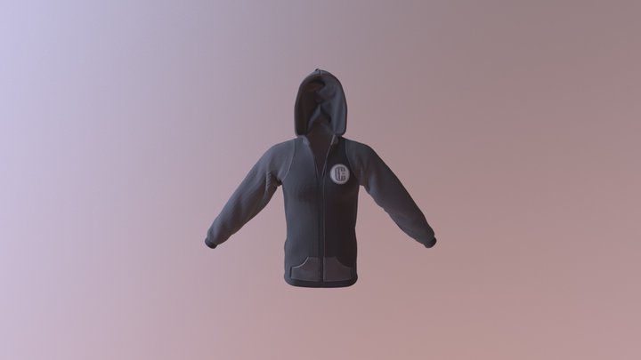 Camisa - Zip Hoodie 3D Model