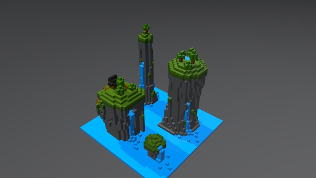 Tiny Island 3D Model