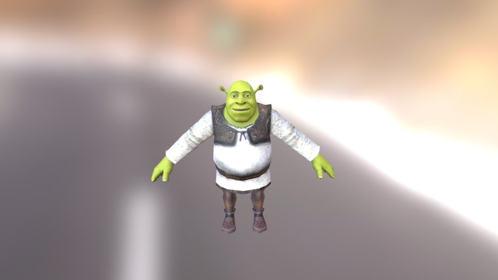 Shrek 3d Model From The Third Game Download Free 3d Model By