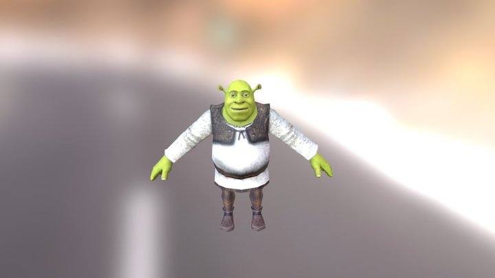 Shrek 3D Model From The Third Game 3D Model