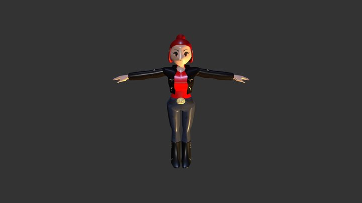 Goth Girl (ETC) 3D Model