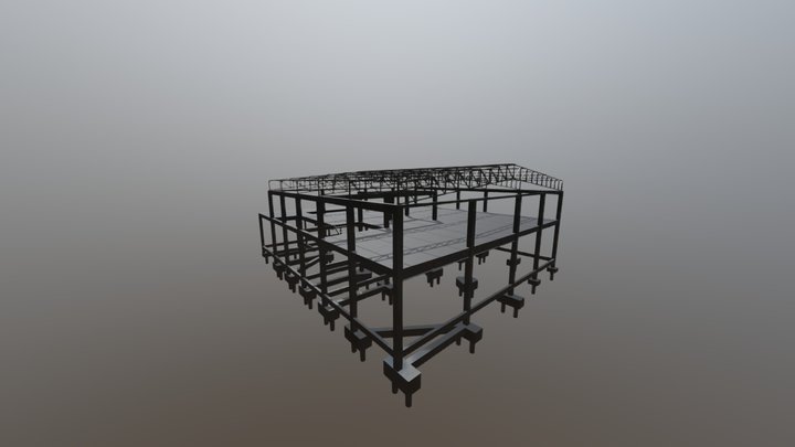 Estrutural Galpão 3D Model