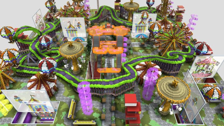 Kitmap Warzone Amusement Park Theme 3D Model