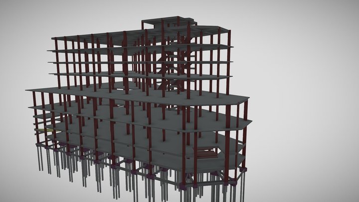 335-Projeto Estrutural Shopping Center (8145 M2) 3D Model