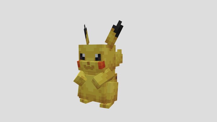 Pikachu fnf thing I tried to do 3D Model