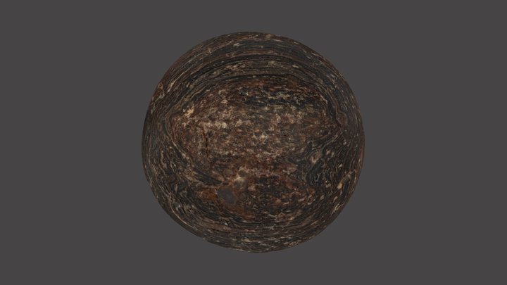 Tresness Neolithic polished stone ball 3D Model