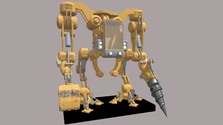 minning machine robot 3D Model