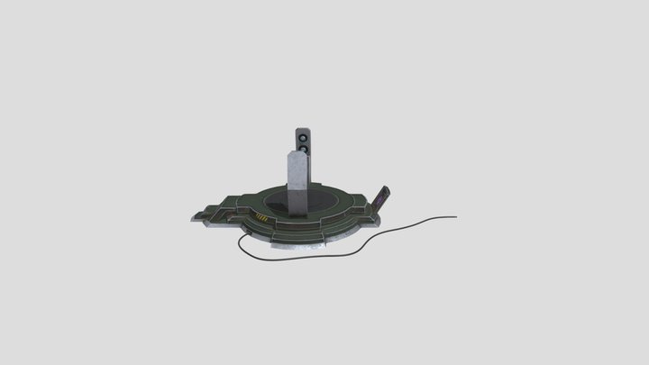 Basic Rusty Scifi Teleporter (Edit/Extension) 3D Model