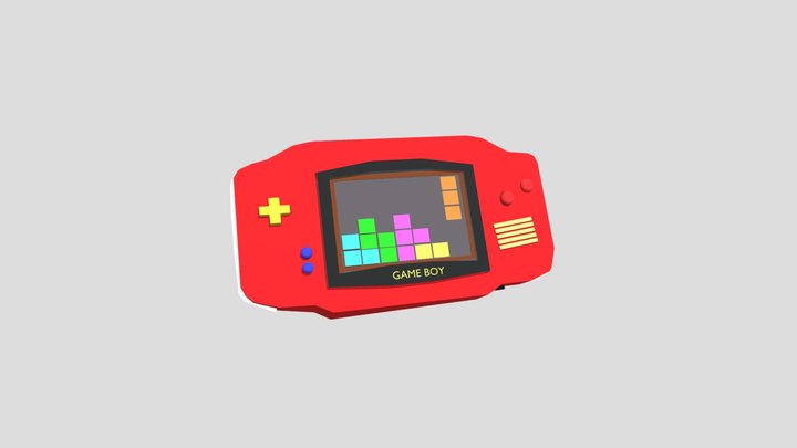 Gameboy 3D Model