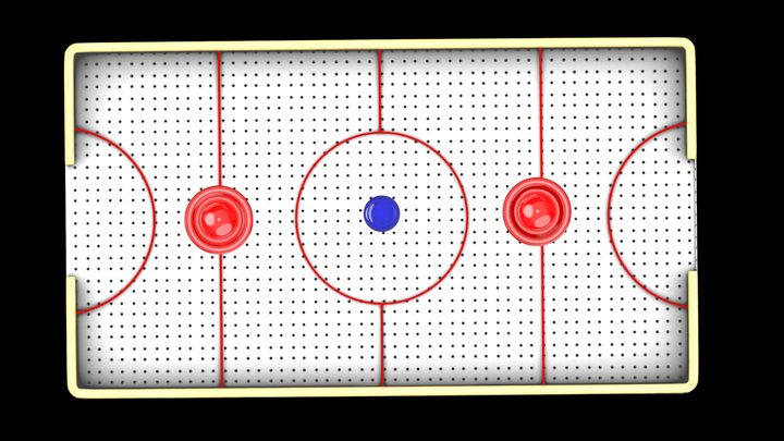 Air Hockey Stylized 2D Style Asset