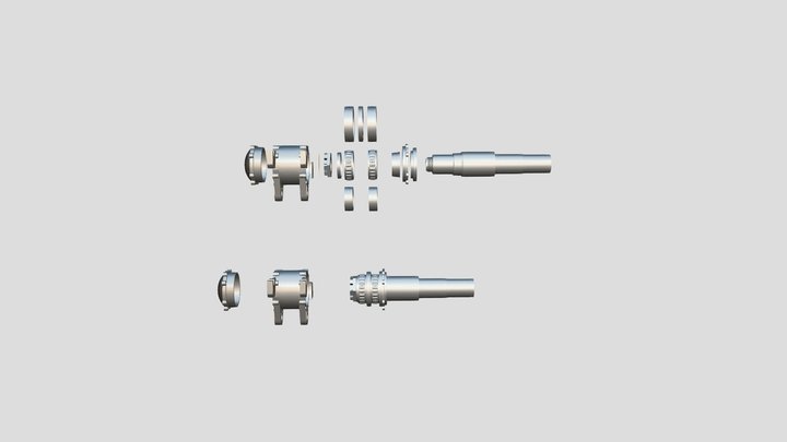 буксовый узел ВЛ80С 3D Model