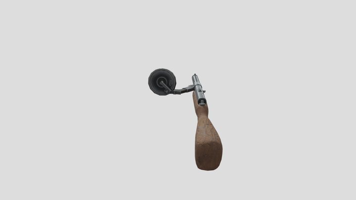 Bergmann MP18 Submachine Gun 3D Model