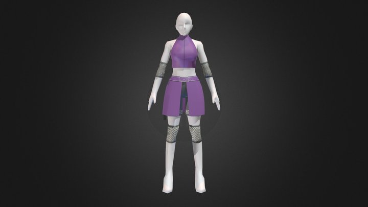 Clothing (Ino - Naruto Shippuden) 3D Model