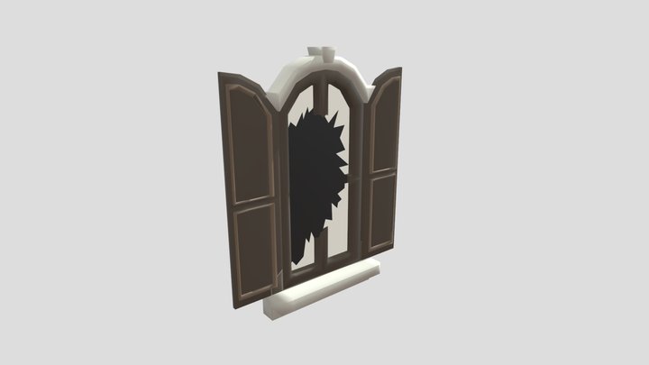 Broken Window 3D Model