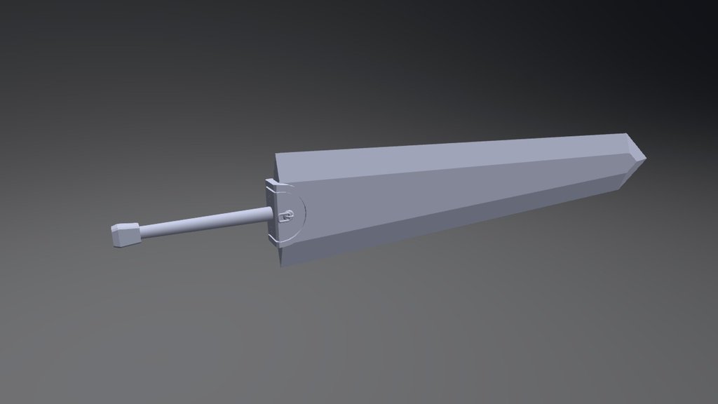 Gutss Dragon Slayer Sword from Berserk | 3D Print Model