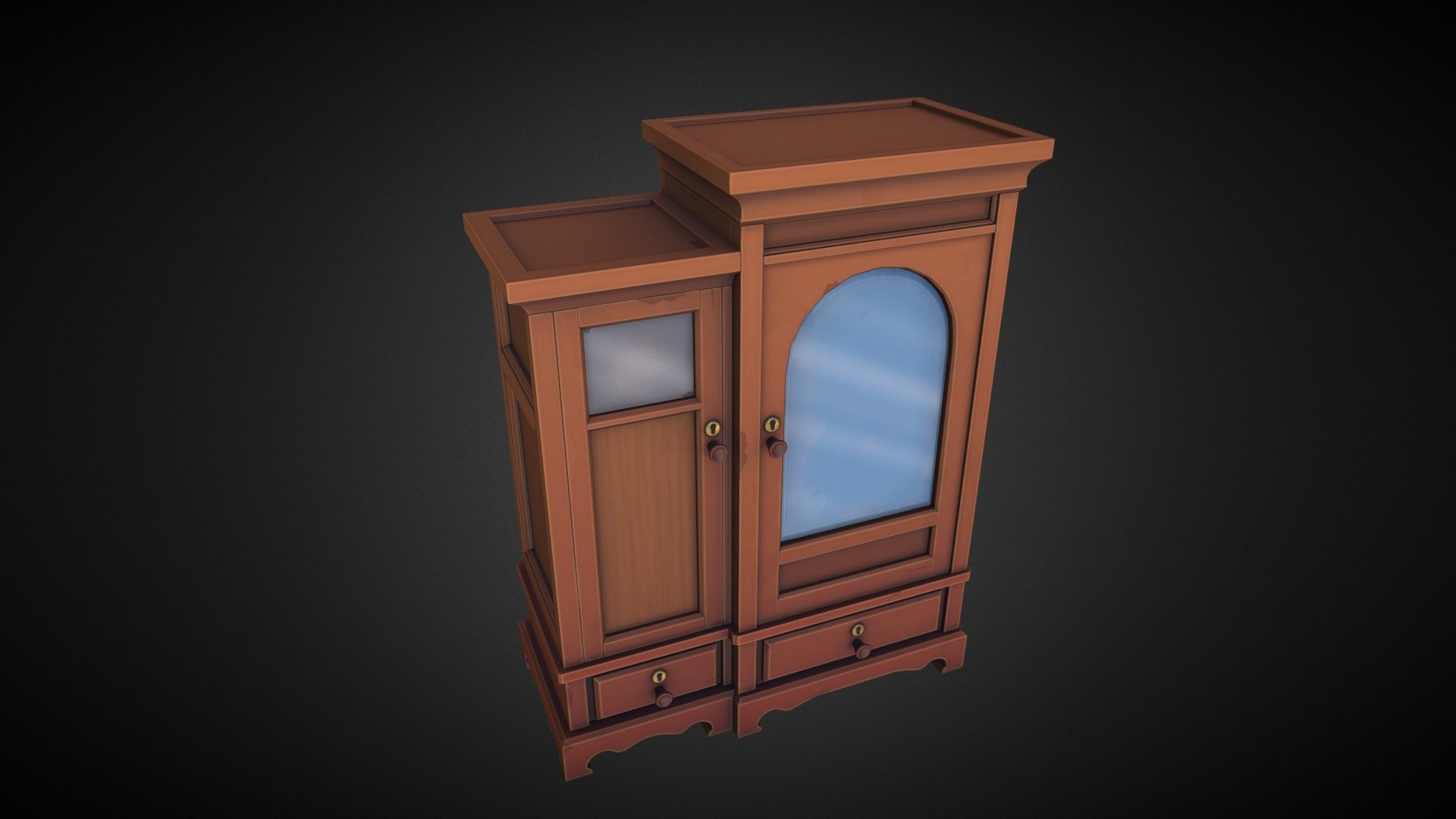 Stylized wardrobe - 3D model by algoryushin [f7afd37] - Sketchfab