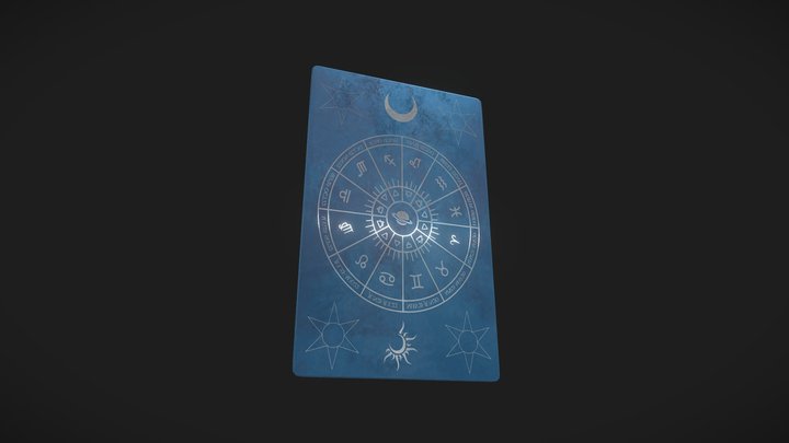 Magical Astrological 3D Card 3D Model