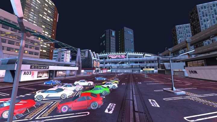 Parking Daikoku Futo (Wangan Dorifto) 3D Model
