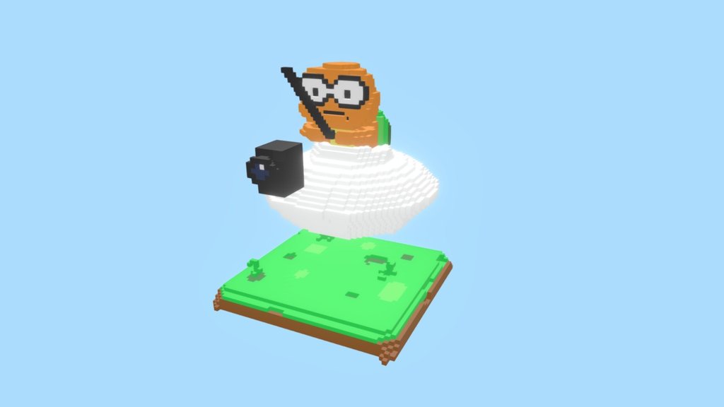 Camera Guy Voxel from Super Mario 64