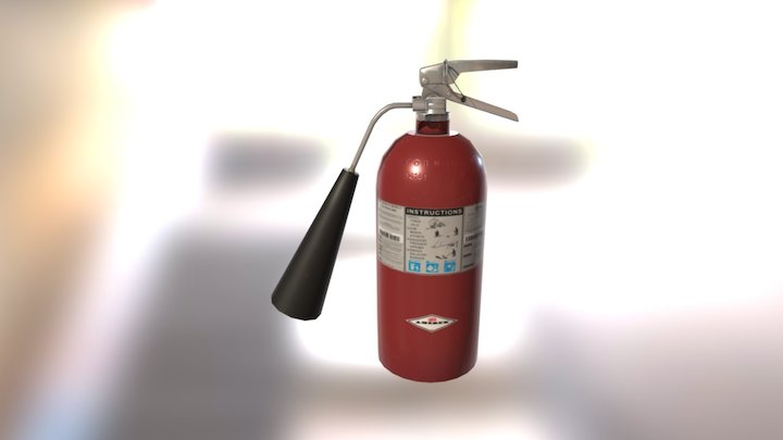 Fire Extinguisher 3D Model