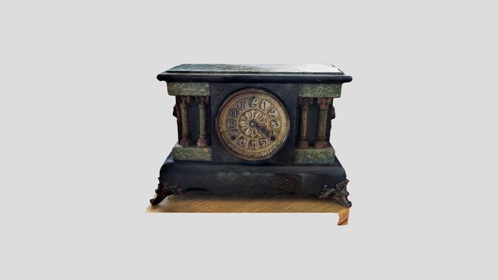 Antique Clock 3D Model