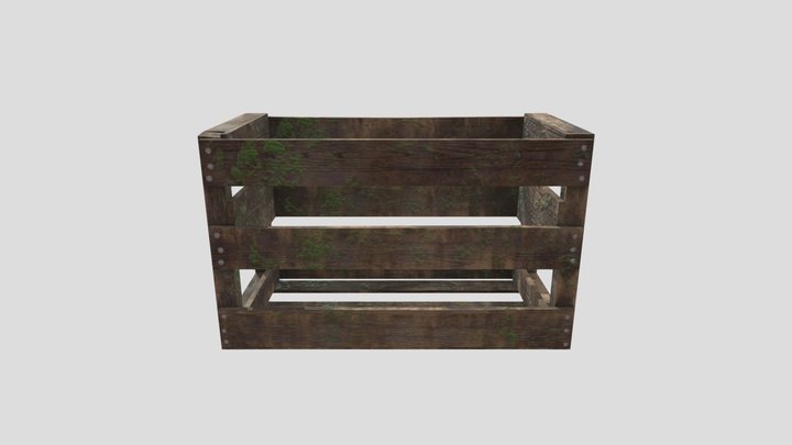 Wooden Box 3D Model