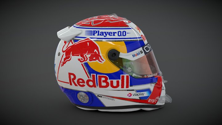 MAX VERSTAPPEN  2024 HELMET F1 WORLD CHAMPION 3D Model
