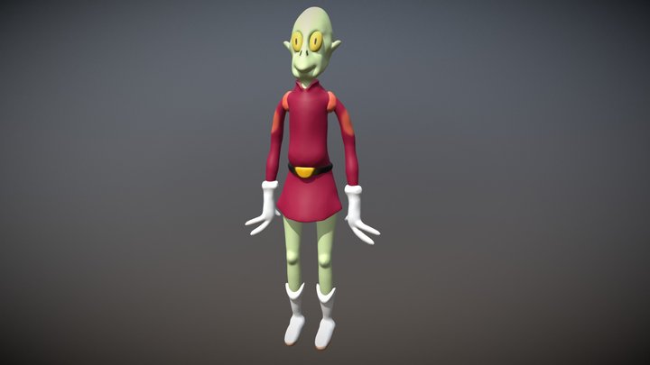 Kiff Kroker (Futurama, 1999) 3D Model