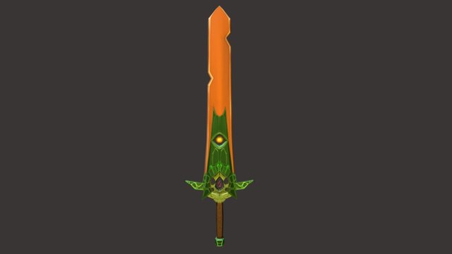 Carrot Sword 3D Model