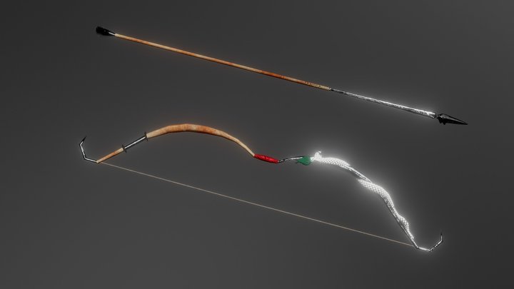 Bow& Arrow 3D Model